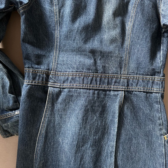 Vintage Levi’s orange tab denim jacket long vintage 1970’s -80s dark wash - Picture 7 of 16